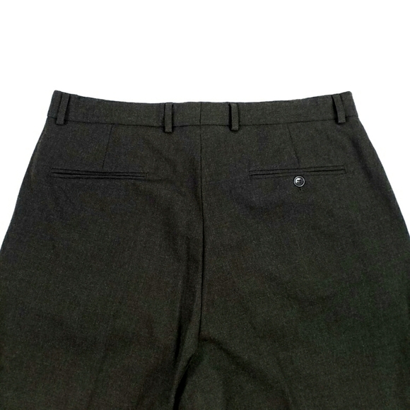 Vintage 7 Collection Brown Pleated Front Tapered Cuffed Wool Dress Pants Mens 34 - Picture 10 of 14